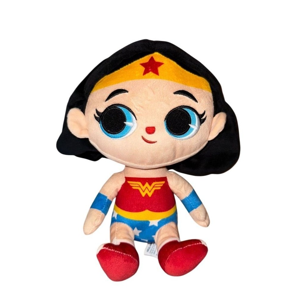 WONDER WOMAN DC Comics CUTE BIG EYED 8" Plush STUFFED‎ ANIMAL TOY Kohl's JLA